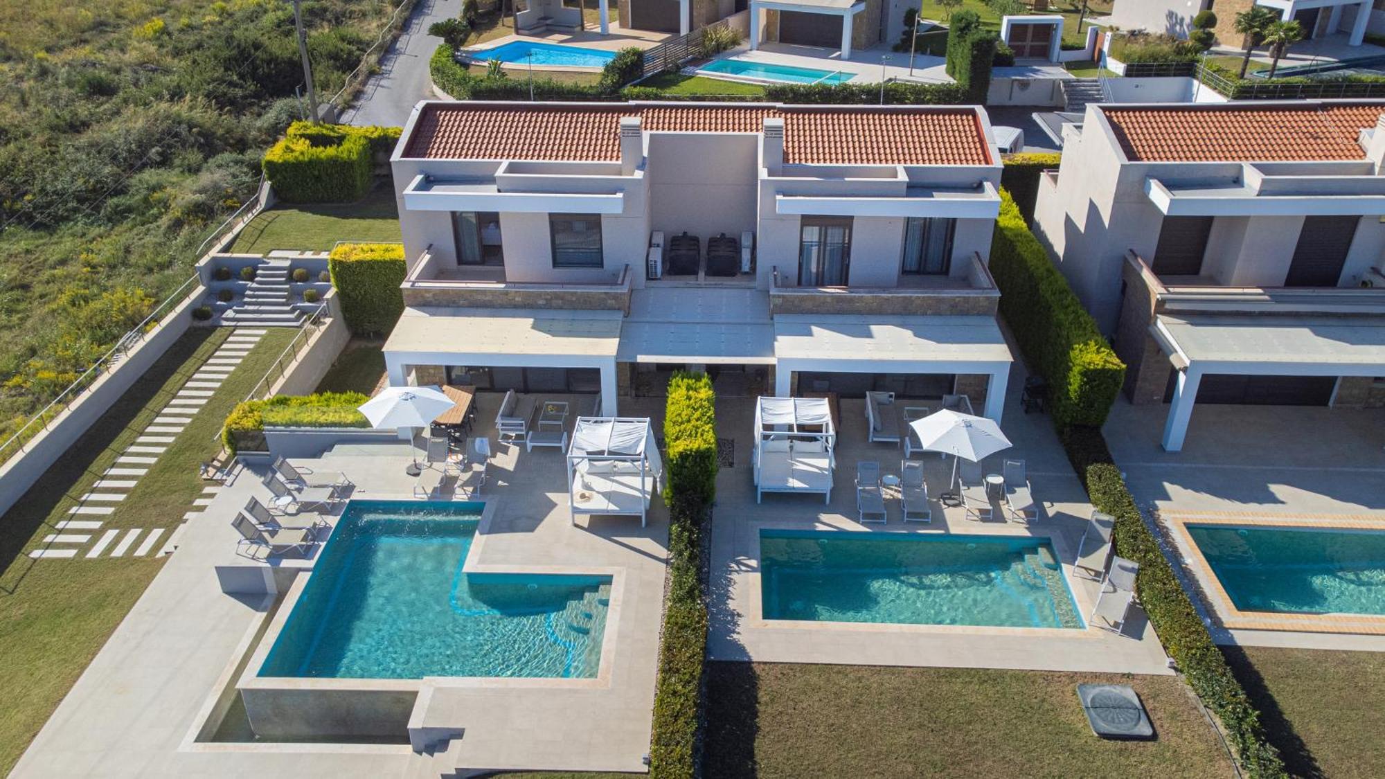 Bellevue Villas With Private Pool Hanioti Buitenkant foto