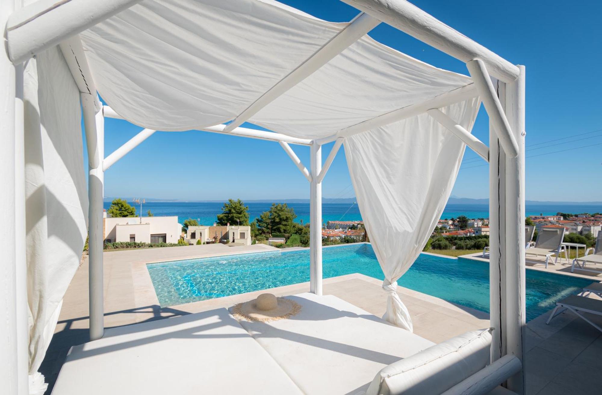 Bellevue Villas With Private Pool Hanioti Buitenkant foto