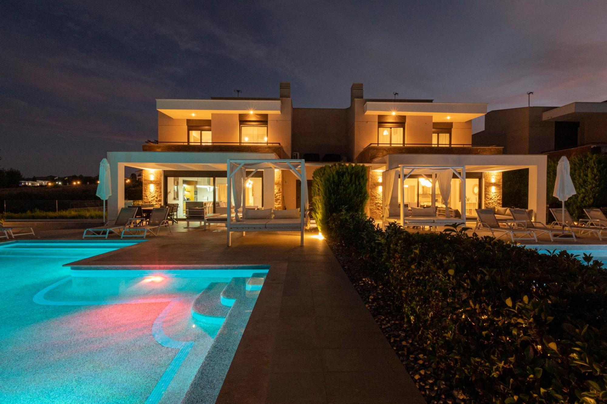 Bellevue Villas With Private Pool Hanioti Buitenkant foto