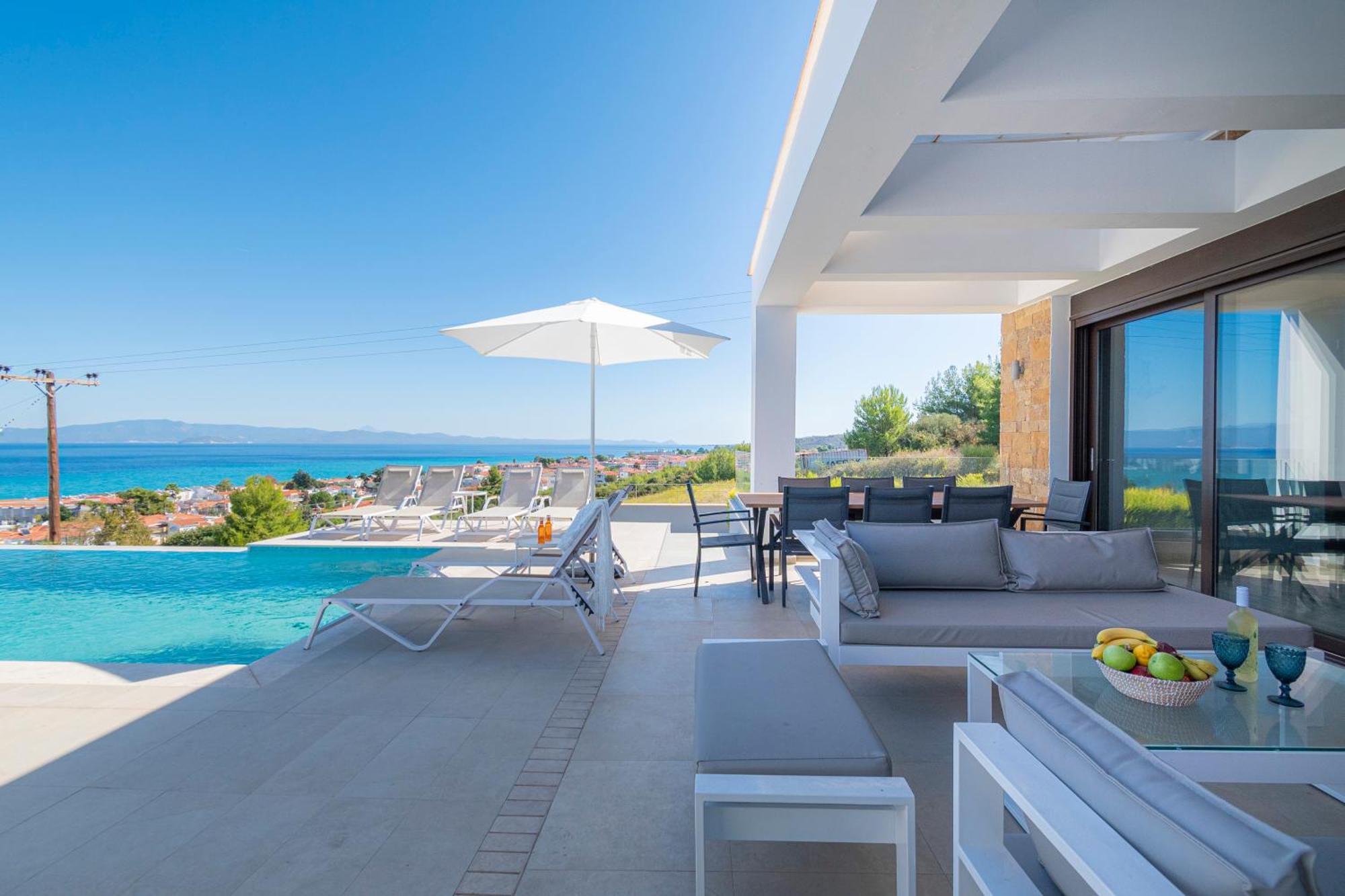 Bellevue Villas With Private Pool Hanioti Buitenkant foto