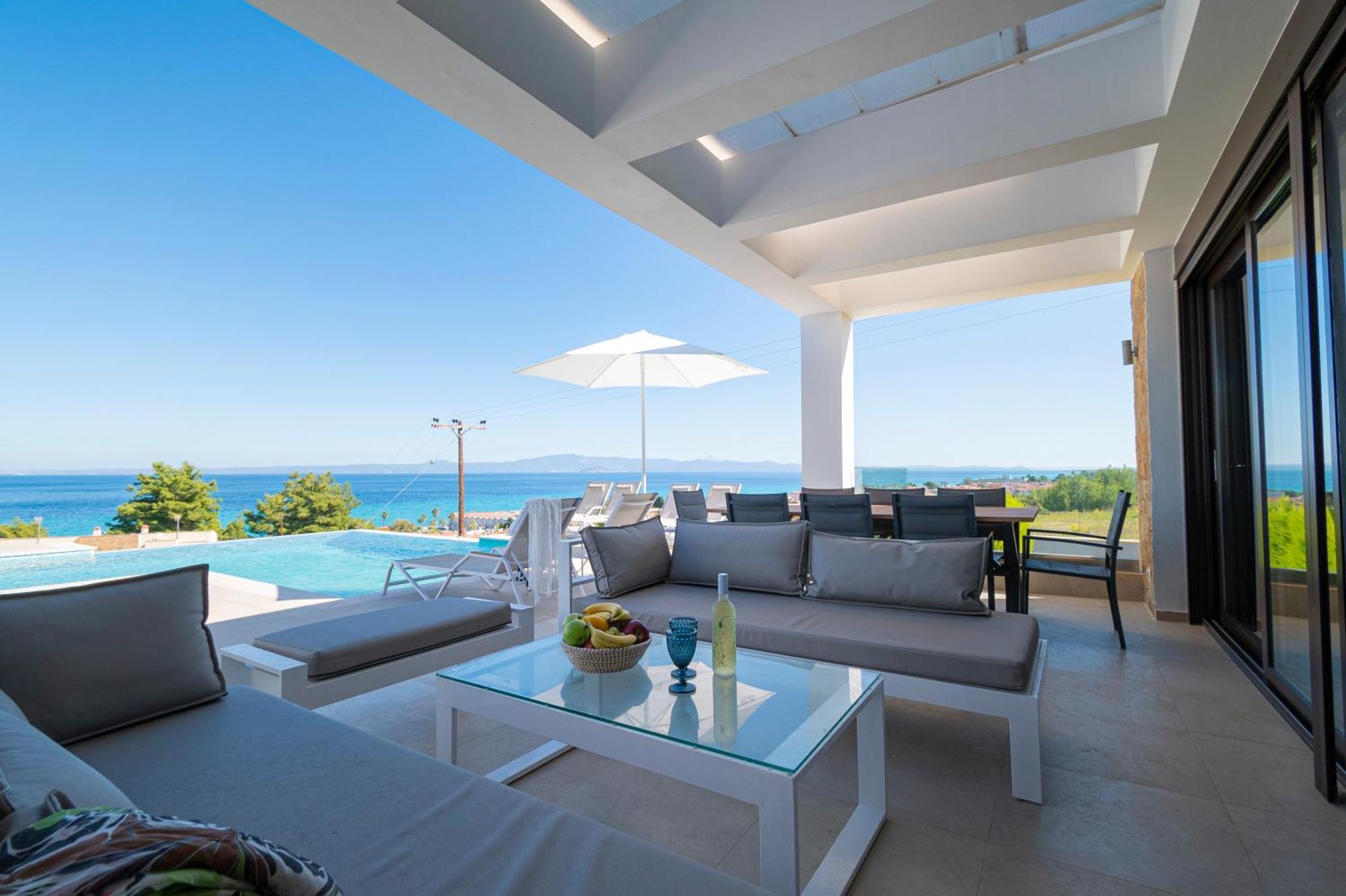 Bellevue Villas With Private Pool Hanioti Buitenkant foto