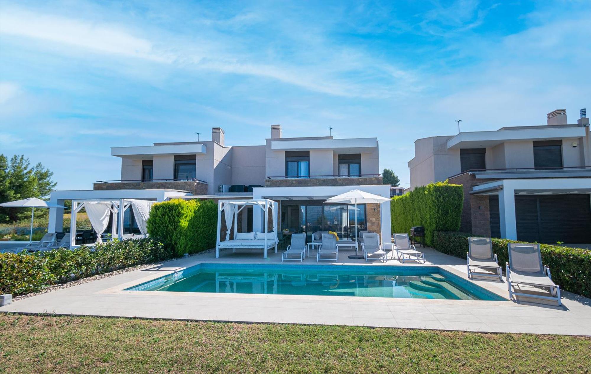 Bellevue Villas With Private Pool Hanioti Buitenkant foto