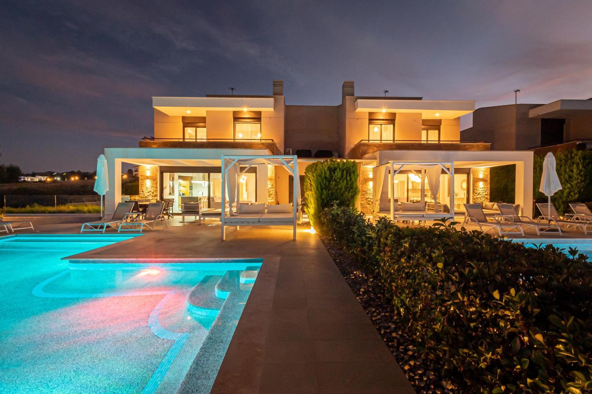 Bellevue Villas With Private Pool Hanioti Buitenkant foto