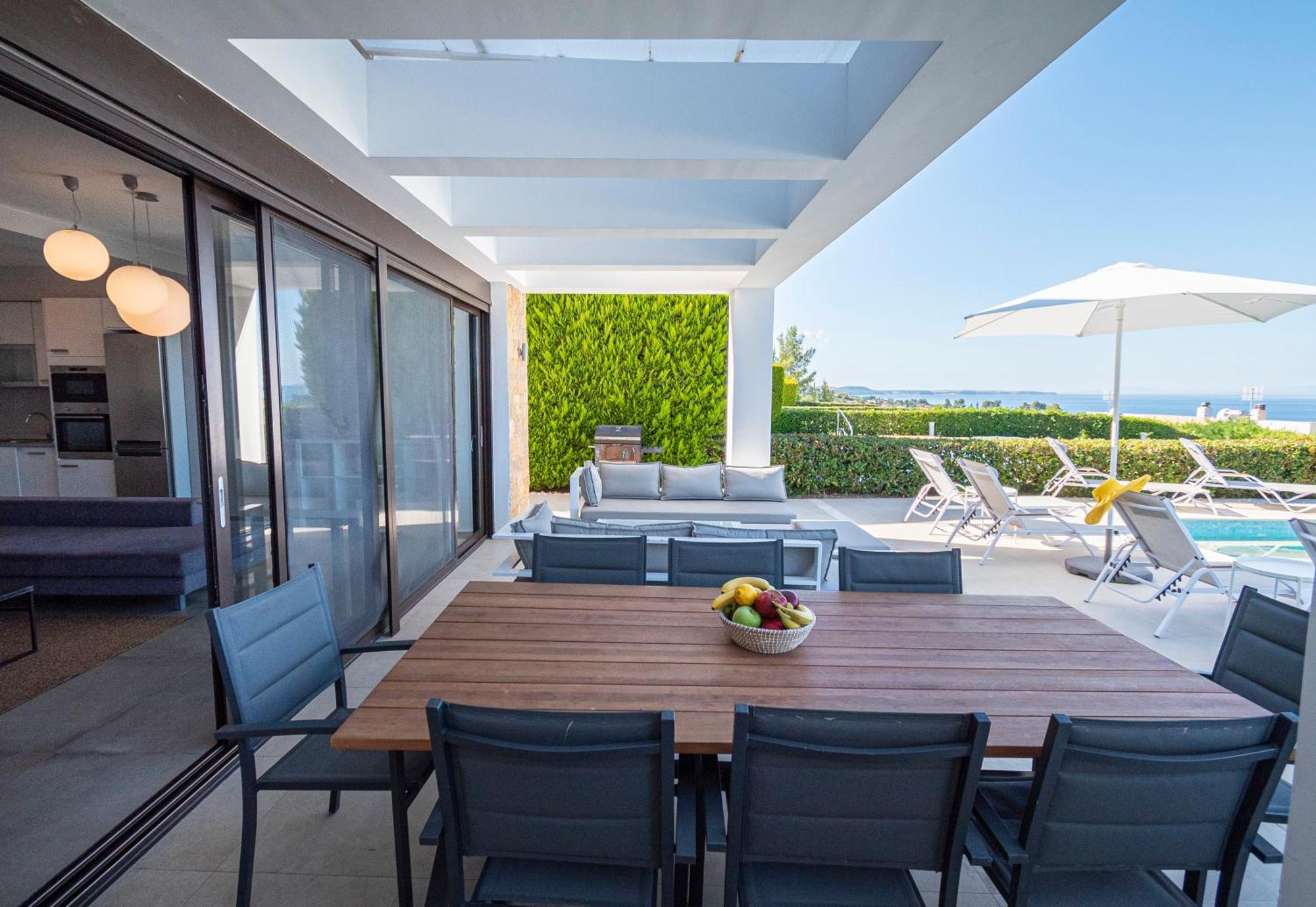 Bellevue Villas With Private Pool Hanioti Buitenkant foto