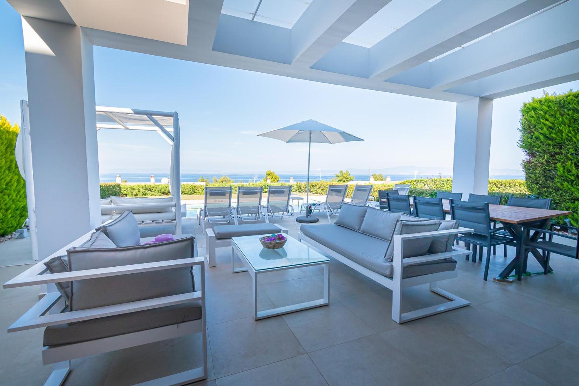 Bellevue Villas With Private Pool Hanioti Buitenkant foto
