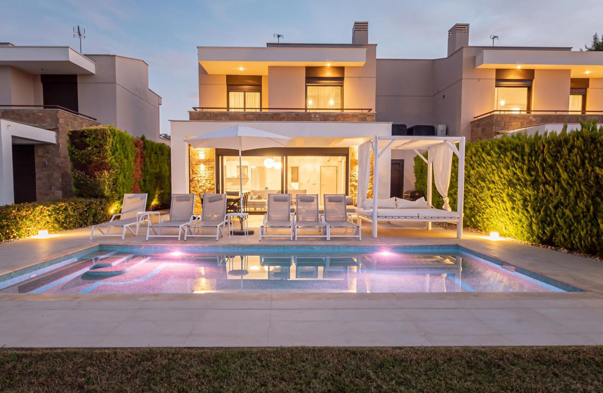 Bellevue Villas With Private Pool Hanioti Buitenkant foto