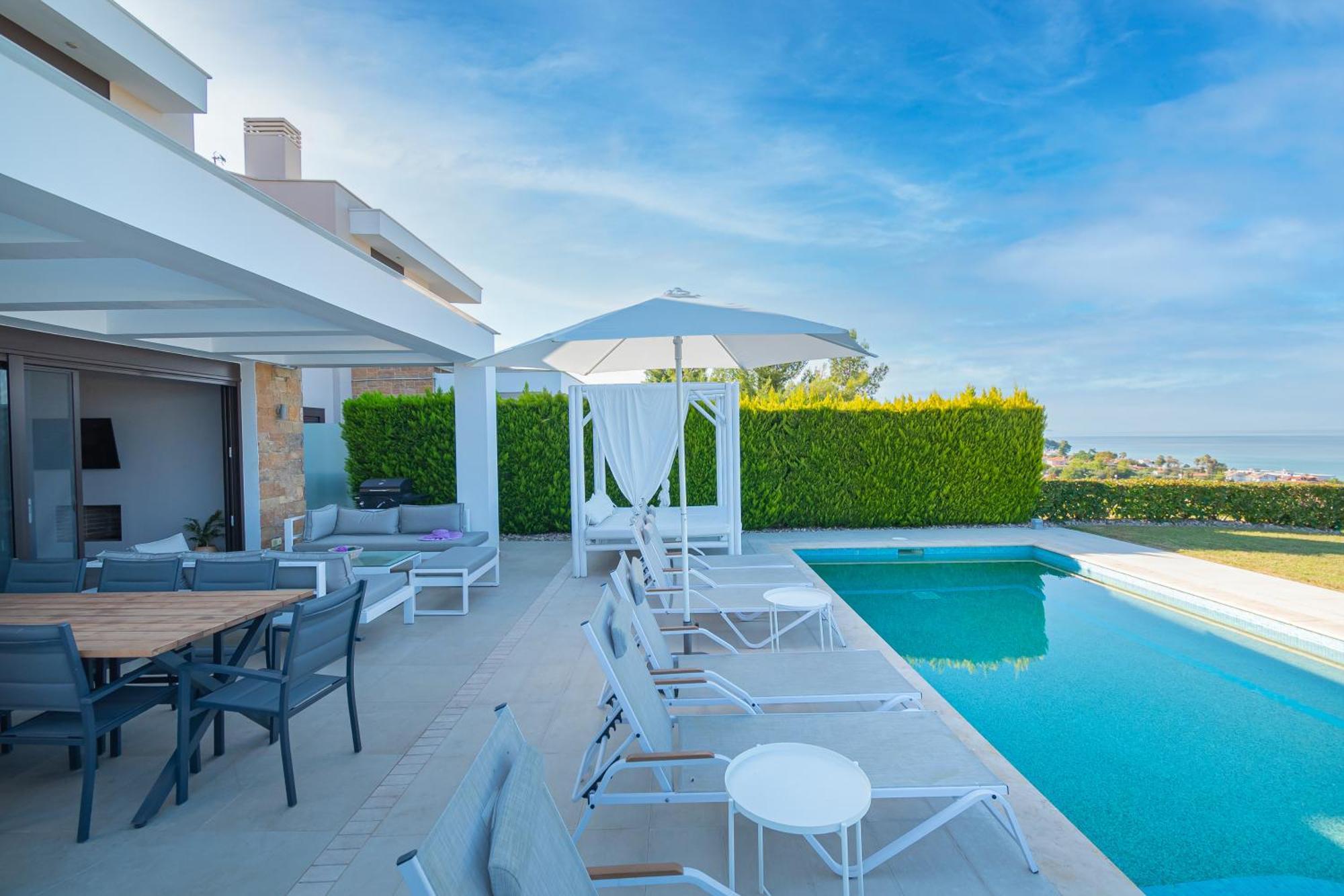 Bellevue Villas With Private Pool Hanioti Buitenkant foto