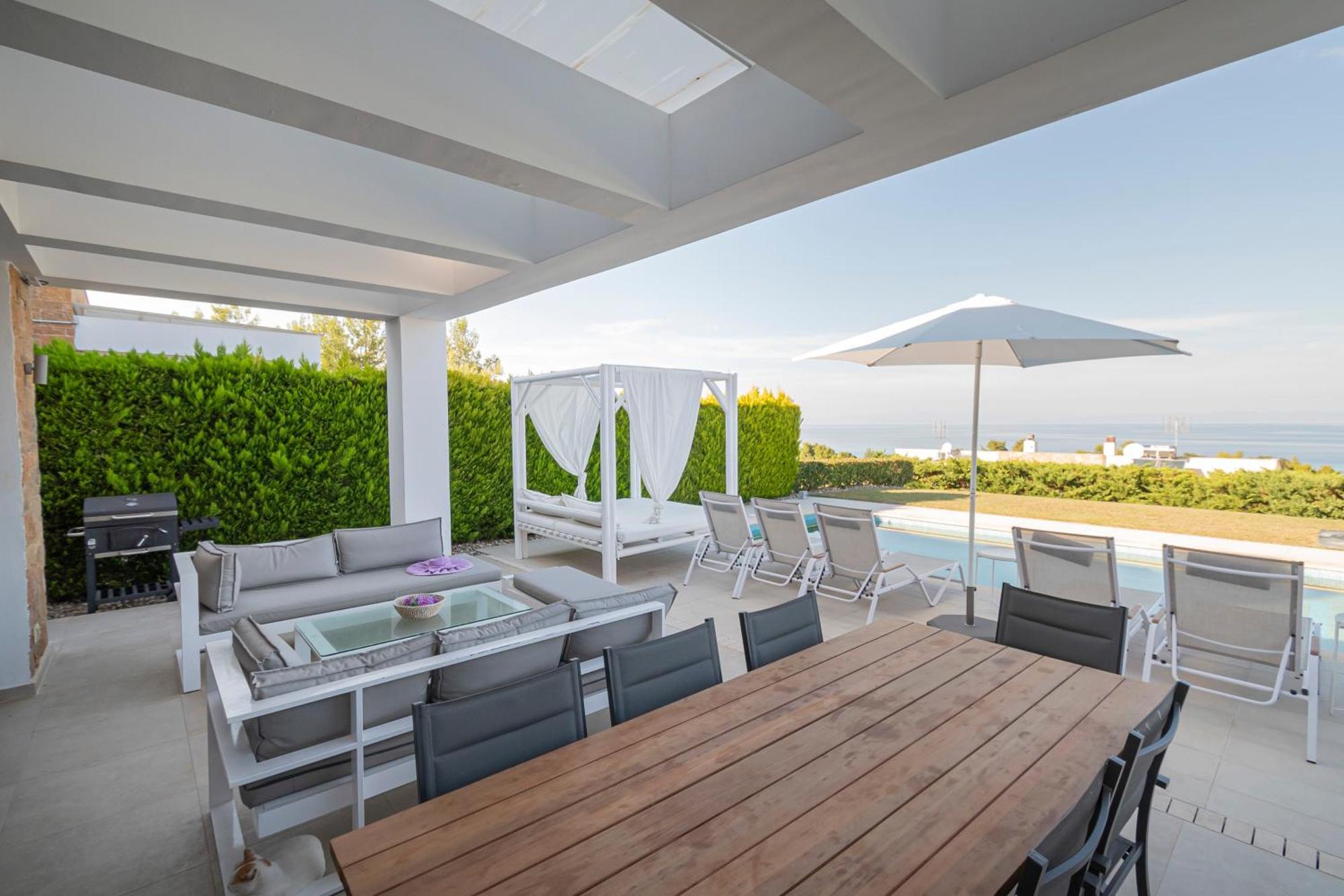 Bellevue Villas With Private Pool Hanioti Buitenkant foto
