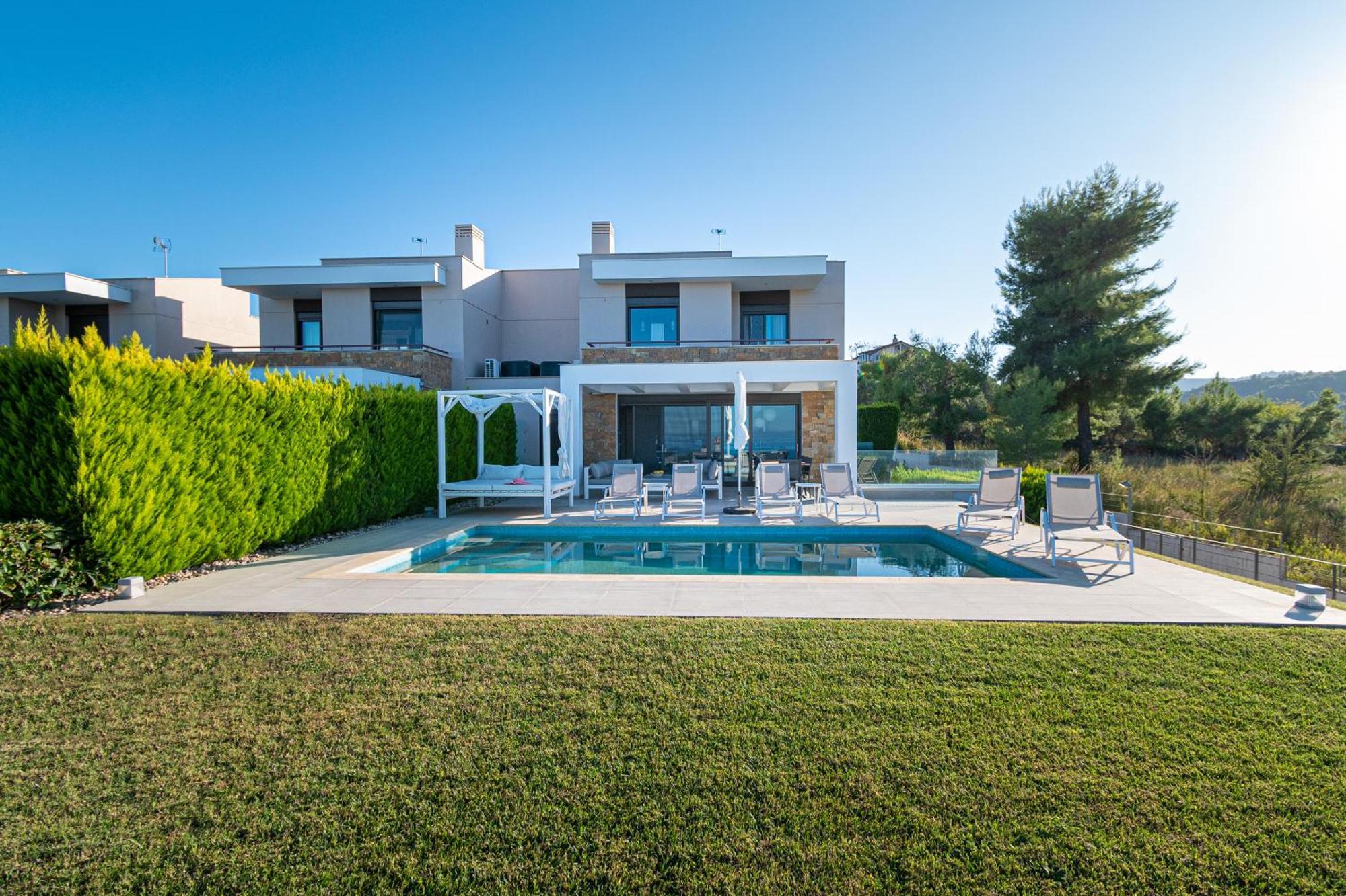 Bellevue Villas With Private Pool Hanioti Buitenkant foto