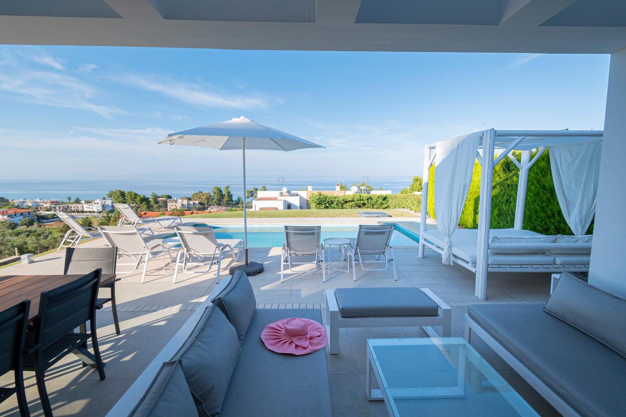 Bellevue Villas With Private Pool Hanioti Buitenkant foto