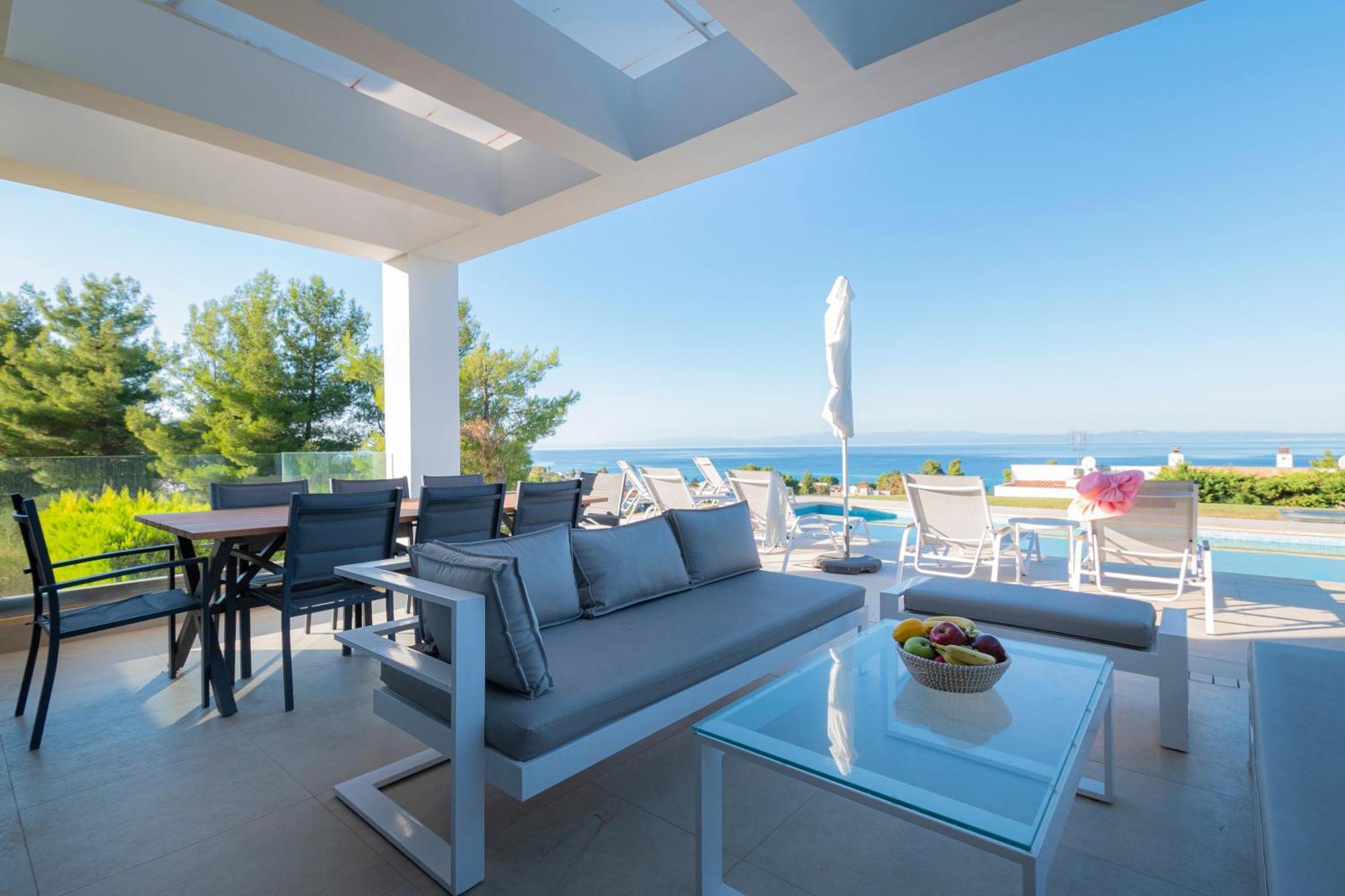 Bellevue Villas With Private Pool Hanioti Buitenkant foto